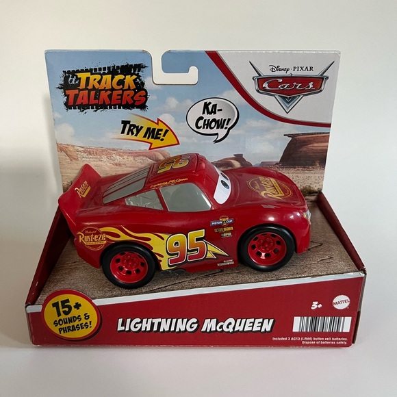 Disney Pixar Cars Track Talkers Lightning McQueen Vehicle Talking Toy - Picture 1 of 4